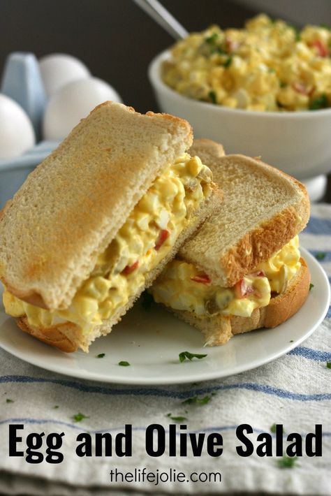 Egg And Olive Sandwich, Egg Olive Salad Recipe, Egg Salad With Olives, Egg And Olive Salad Recipe, Egg And Olive Salad, Basic Egg Salad Recipe, Olive Sandwich, Olive Salad Recipe, Egg Salad Recipe Healthy