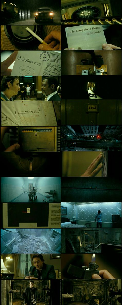 1408 (2007) Directed by Mikael Håfström Film Grading Reference, Best Cinematography Shots, Movie Mood Board, Movie Frames Cinematography, 1408 Movie, Best Cinematography Movies, Movie Stills Cinematography, Film Stills Cinematography, Cinematic Photography Ideas