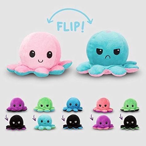 reversible octopus. social media octopus. Reversible Octopus, Plushies Diy, Kristina Webb, Octopus Plush, Plushie Patterns, Sewing Stuffed Animals, Costura Diy, Kawaii Plush, Kawaii Plushies