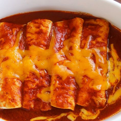 We Love New Mexico Hatch Red Chile Beef Enchiladas Too! – The 2 Spoons New Mexican Enchiladas Red Chili, New Mexico Red Enchilada Sauce, New Mexico Red Chile Enchiladas, Mexican Red Enchiladas, New Mexico Enchilada Sauce, Red Chili Enchiladas New Mexico, Hatch Green Chili Beef Enchiladas, Red Chile Chicken Enchiladas, Red Hatch Chile Recipes