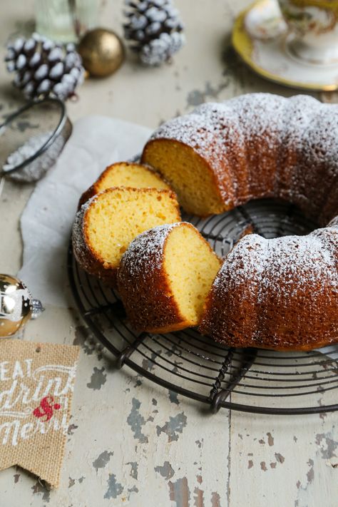 Eggnog Rum Cake, Eggnog Cake Mix Recipe, Boozy Eggnog Bundt Cake, Eggnog Cake Bundt, Eggnog Bundt Cake Recipes, Eggnog Desserts Easy, Egg Nog Cake Recipes, Recipes With Eggnog, Egg Nog Bundt Cake Recipe