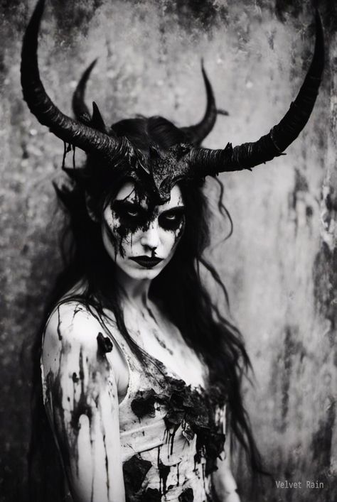 Dark Photoshoot Creepy, Satanic Pictures, Demon Photoshoot, Halloween Reference, Demon Photo, Satanic Bible, The Satanic Bible, Spooky Ideas, Black Soul