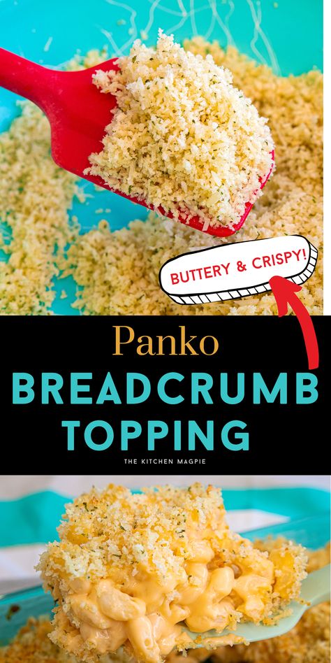 Baked Casseroles, Velveeta Mac And Cheese, Ham And Noodle Casserole, Breadcrumb Topping, Bread Crumbs Recipe, Air Fryer Recipes Appetizers, Bread Toppings, Chicken Pot Pie Casserole, Chicken Bacon Ranch Casserole