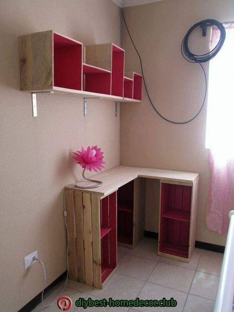 Diy Pallet Furniture, Diy Home Crafts, Pallet Furniture, Pallet Diy, Diy Wall, Bedroom Diy, Room Diy, Interior Design Living Room, Diy Room Decor