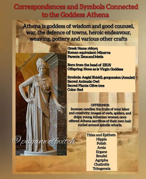 Athena Correspondences, Athena Offerings, Hellenistic Paganism, Antheia Goddess, Athena Altar, Goddess Neith, Athena Greek Goddess, Athena Goddess Of Wisdom, Goddess Symbols