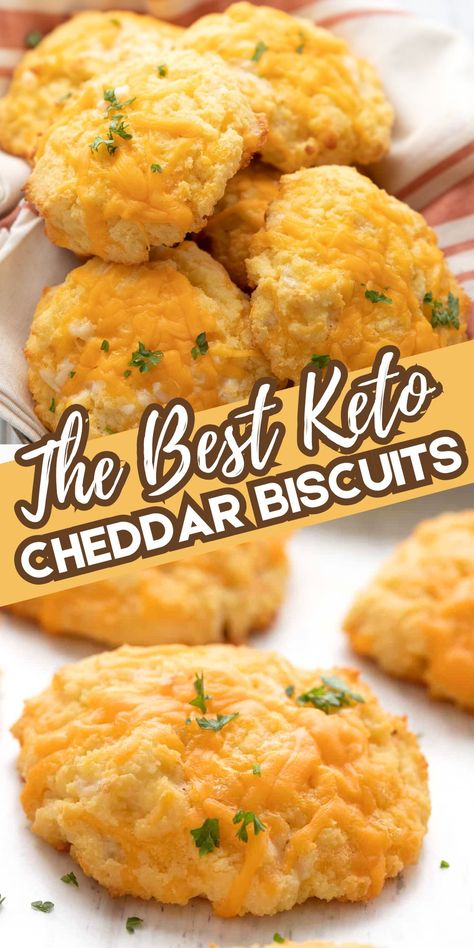 Keto Biscuit Recipe, Keto Flour, Low Carb Biscuit, Cheddar Bay Biscuits, Keto Biscuits, Dairy Free Cheese, Keto Side Dishes, Breakfast Sandwiches, Carb Meals