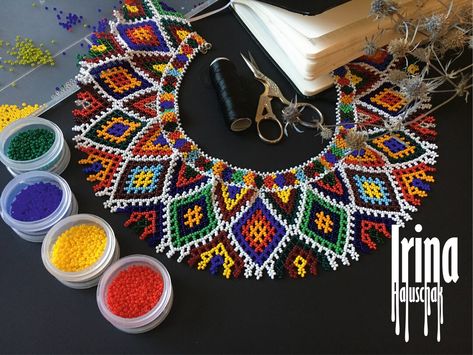 This Bib Necklaces item by IrinaHaluschak has 24 favorites from Etsy shoppers. Ships from Ukraine. Listed on 19 Jul, 2023 Beaded Neckalce, Boho Style Earrings, Folk Style, Handmade Earrings Beaded, Beaded Wedding, Beaded Collar, Folk Fashion, Native American Beading, Bib Necklaces