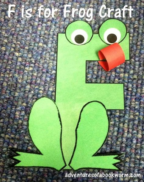 F Crafts For Preschoolers, F Is For Frog, Spiders Preschool, Letter F Craft, Decorate Letters, Letters Activity, Art Kindergarten, Preschool Letter Crafts, Zoo Phonics