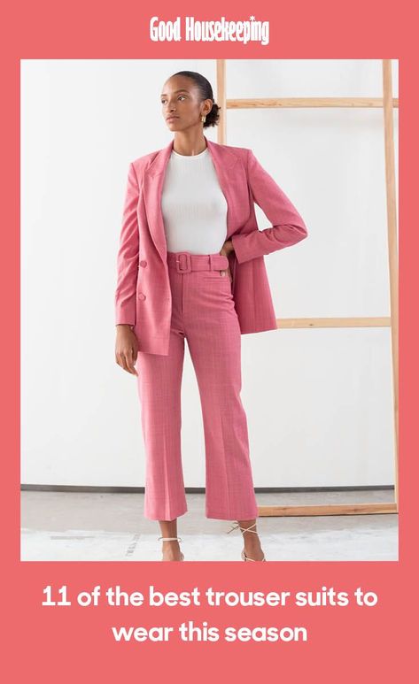 Tailored Three-piece Suit For Winter Workwear, Vintage Ladies Trouser Suit, Luxury Classic Three-piece Suit For Women, Luxury Fitted Trousers Suits, Luxury Tailored Three-piece Suit For Women, Wedding Trouser Suits, Ladies Trouser Suits, Womens Tailored Suit, Flannel Suit