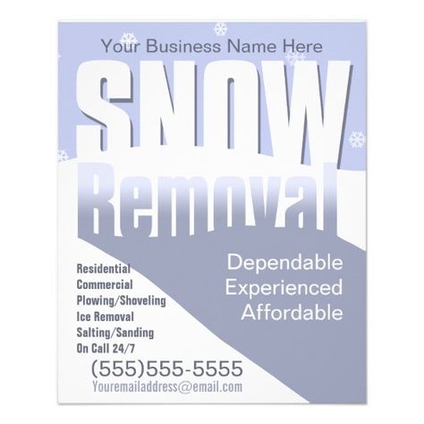 Snow Removal Flyer Templates - snow removal plowing customizable template flyer Check more at http://onlinedegreebrowse.com/snow-removal-flyer-templates/ Hate Winter, Ice Remover, Commercial Landscaping, Nice Ideas, Snow Removal, Snow Plow, Practical Gifts, Grand Opening, Business Names