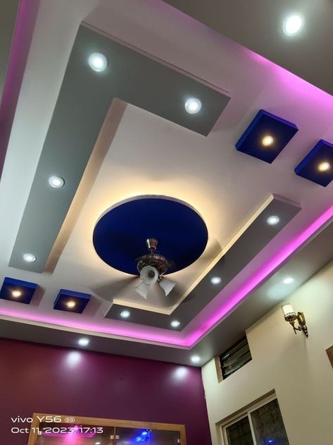 Pop Design For Hall, Drawing Room Ceiling Design, Simple Ceiling Design, Down Ceiling Design, Front Wall Design, New Ceiling Design, Pvc Ceiling Design, Stone Wall Design, Pop Ceiling