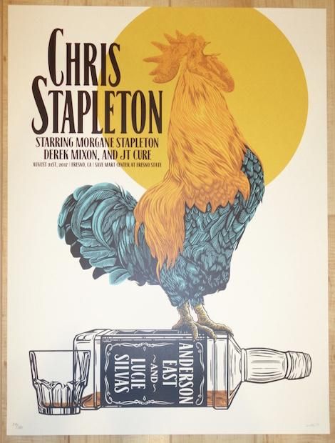 Chris Stapleton Concert, Anderson East, Country Poster, Concert Poster Art, Posters Movie, Western Posters, Singer Art, Concert Poster Design, Band Poster