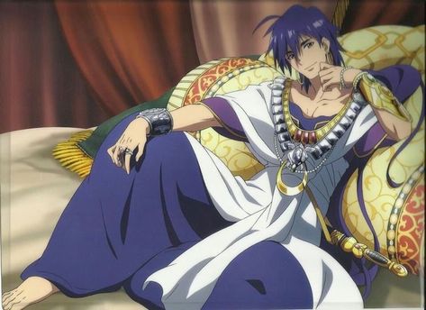 Magi Adventures Of Sinbad, Magi Sinbad, Magi 3, Sinbad Magi, The Kingdom Of Magic, Moon Kingdom, Anime Magi, Anime Prince, One Shot