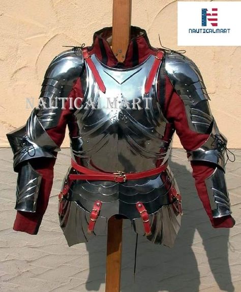 Amazon.com: Medieval LARP Fantasy Costume Steel Armour Cuirass Breastplate : Sports & Outdoors Medieval Breastplate, Breastplate Armor, Gothic Armor, Fantasy Gifts, Historical Reenactment, Medieval Costume, Knight Armor, Medieval Armor, Suit Of Armor