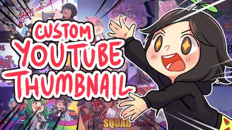 I will draw amazing custom youtube thumbnail Background For Thumbnail, Thumbnail Youtube Inspiration, Thumbnail For Youtube, Youtube Thumbnail Template, Youtube Banner Design, Banner Design Inspiration, Youtube Thumbnails, Youtube Design, Thumbnail Design