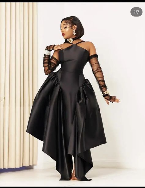 Veekee James’s White Wedding: All the Stunning Looks From the Grand Finale Law Dinner Gowns, Black Dinner Gowns Nigerian, Outfit For Graduation Guest, Dinner Gowns Nigerian, Spicy Dresses, Nigerian Wedding Guest Outfit, Nigerian Wedding Guest, Graduation Fits, Veekee James