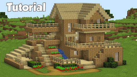 If you are looking for an awesome and super simple, easy to make wooden house full tutorial, this video is for you! for pocket edition ( mc pe ) xbox xbox360 , ps , ps3 , ps4 , pc .For me this is the best looking house with the most simple design! Have fun with the pc world map download! If you like that kind of creation / creations in minecraft, you could subscribe to my channel for more =) Super Easy Minecraft Houses, What To Build In Minecraft, Minecraft Blueprint, Things To Build In Minecraft, Houses Simple, Minecraft House Interior, Houses Blueprints, Building A Wooden House, Things To Build