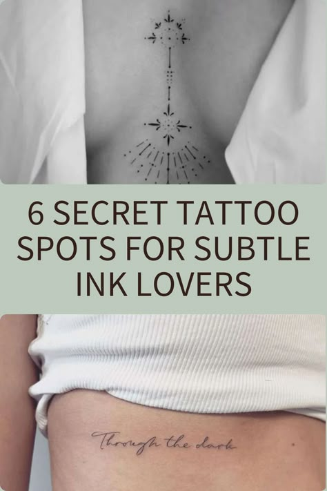 Want to keep your tattoo a secret? Tattoos can be kept personal; not everyone has to know that you’ve been inked. For the secretive tattooee, here are a few tattoo placements that will keep your ink private. hidden tattoo placements for women, hidden tattoo placements, small hidden tattoos for women, easily hidden tattoo placements, hidden tattoo placement ideas Anchor Tattoo Feminine, Small Hidden Tattoos For Women, Hidden Tattoos For Women, Tattoo Placements For Women, Feminine Taurus Tattoo, Discreet Tattoos For Women, Script Tattoo Placement, Feminine Tattoo Placement, Yin Yang Tattoo Ideas