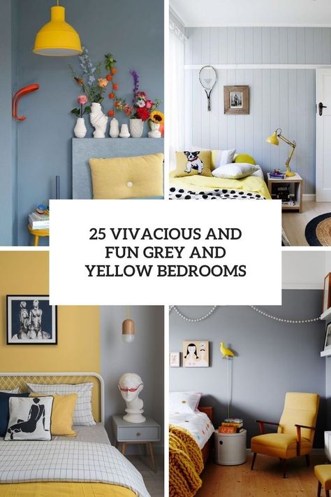 Grey Beadboard Walls, Dove Grey Bedroom, Mustard And Grey Bedroom, Yellow And Gray Bedroom, Gray And Yellow Bedroom Ideas, Yellow And Gray Bedding, Yellow Kids Bedroom, Parisian Style Bedroom, Yellow Bedrooms