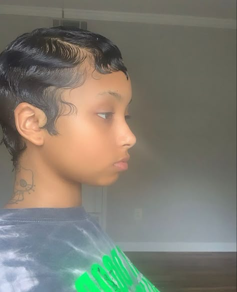 Cute Finger Waves Black Women, Finger Waves For Black Women Dyed, Figure Waves Short Hair, Fluffy Finger Waves, Slick Down Pixie Black Women, Soft Finger Waves Black Women, Pink Finger Waves, Black Women Finger Waves, Finger Waves Short Hair Black Women