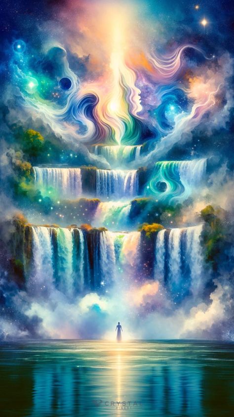 Healing Water Art, Dream Symbolism, Light Pictures, Fantasy Nature, Iguazu Falls, Water Art, Breathtaking Beauty, New Earth, Dream Art