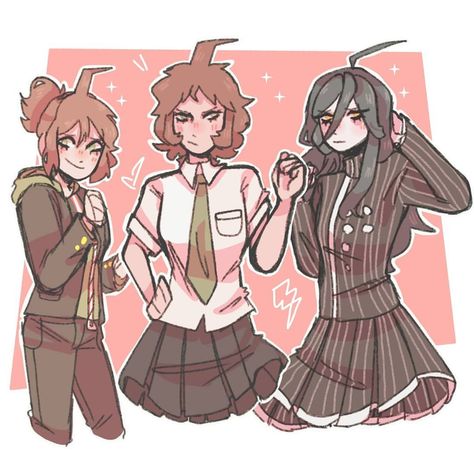 Shuichi Genderbend, Danganronpa Genderbend, Danganronpa Art, Danganronpa Fanart, Danganronpa Junko, Shuichi Saihara, Danganronpa Memes, Trigger Happy Havoc, Danganronpa 3