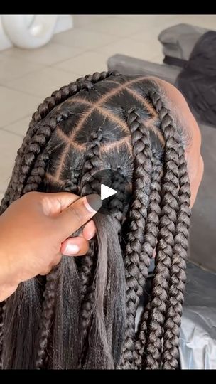 31K views · 428 reactions | Large Knotless 🥰 | Watch Me Work 💇🏾‍♀️ | By Braids By Koya | Facebook Big Cornrow Hairstyles Goddess Braids, Small Full Knotless Braids, Thick Knotless Braids, Knotless Box Braids Large, Braids Sizes, Box Braids Sizes, Large Knotless Braids, Large Knotless, Knotless Braids