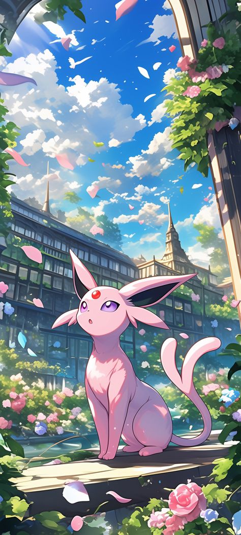 Espeon Art, Eevee Family, Pokemon Full Art, Eevee Wallpaper, Pokemon Emerald, Evolution Art, Eevee Evolution, Cool Pokemon Cards, Pokemon Eevee Evolutions