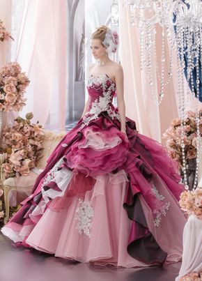 Colorful Wedding dress, Brides, bridal, bride, exotic wedding, romantic bride, off white wedding gown, renaissance bride, wedding reception dress, rehearsal dinner dress Diy Ballgown, Lace Up Prom Dress, Stile Pin Up, Dress Party Wear, Tiered Skirts, Fairytale Dress, فستان سهرة, Formal Party, Gorgeous Gowns