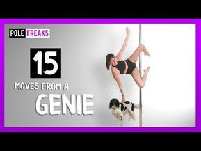 Pole Moves From a Genie - YouTube Intermediate Pole, Dancing Tips, Fitness Beginners, Pole Poses, Pole Fitness Moves, Dancing Fitness, Pole Dancing Videos, Pole Classes, Pole Moves