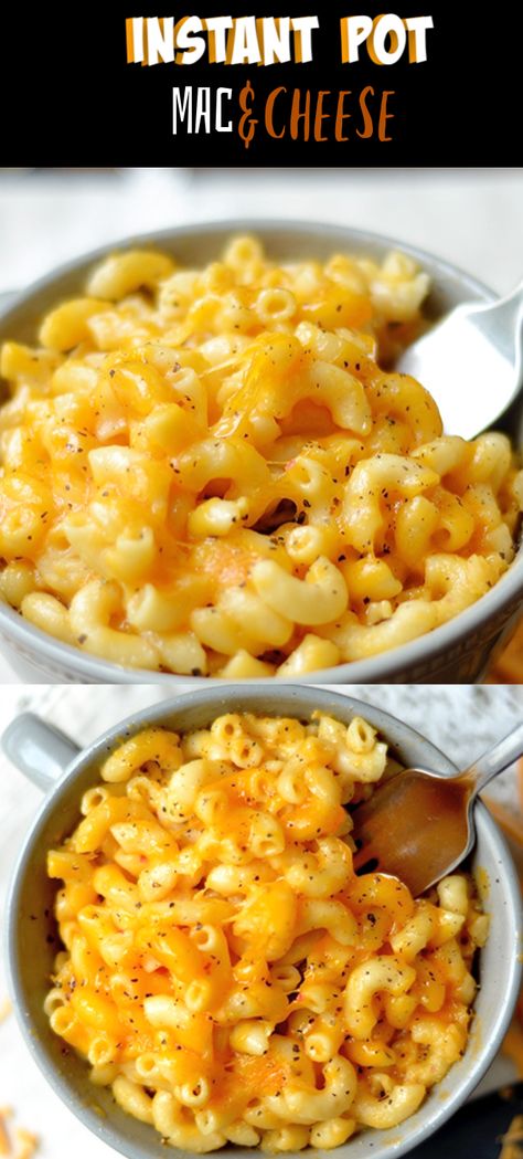 Instant Pot Easy, Instant Pot Mac And Cheese, Easy Mac And Cheese, Crock Pot Recipes, Instant Pot Dinner Recipes, Easy Instant Pot Recipes, Instapot Recipes, Instant Pot Pressure Cooker, Easy Weeknight