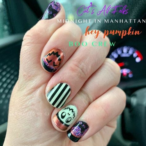 Color Street Halloween, Pumpkin Boo, Hey Pumpkin, Mixed Mani, Boo Crew, Cat S, Get Nails, Color Street Nails, Color Street