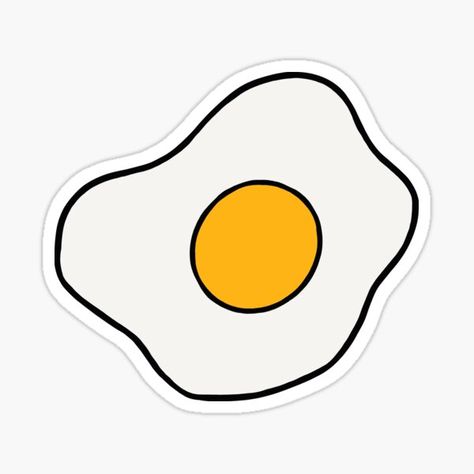 Fried Egg Gifts & Merchandise | Redbubble Egg Sticker, Custom Hard Hats, Egg Template, Flower Templates Printable, Kids Feelings, Preppy Stickers, Cross Stitch Geometric, Huevos Fritos, Clip Art Pictures