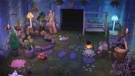 Fairycore House, Fairy Garden Images, Fairy Island, Tom Nook, Fairy Room, Woodland Wallpaper, Animals Crossing, Animal Crossing Wild World, Qr Codes Animal Crossing