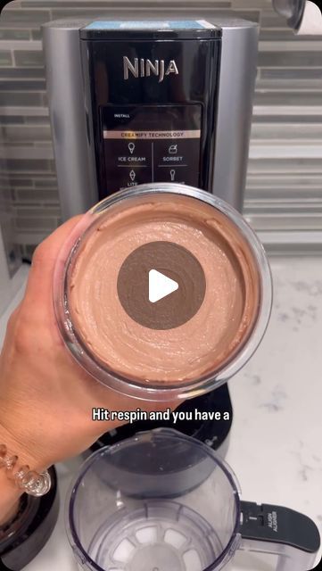 Ninja Creami Recipes | Macro Friendly | Ice Cream on Instagram: "🍫 Craving a Wendy’s Chocolate Frosty but want to keep it healthy?! 😋🍦🍨  Video credit @minnyhustlers 💪🏼😋  Follow the @creamiverse for more daily recipes😋🪐🍨💪🏼  Try our Ninja Creami version that’s delish, protein-packed and only 3 ingredients!!!!! 🏋️‍♂️✨   With 48g of protein using our FAV PROTEIN from @bowmarnutrition, this homemade frosty not only satisfies your sweet tooth but also helps you smash those protein goals. Save money and indulge! 🍨💸   #ProteinFrosty #NinjaCreami #NinjaCreamiRecipe" Homemade Frosty, Ninja Creami Recipes, Protein Goals, Wendys Frosty, Chocolate Frosty, Frappe Recipe, Creami Recipes, Ninja Creami, Daily Recipes