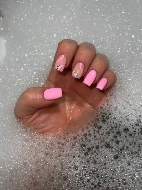 Biab Summer Nails Ideas, Spring Biab Nails 2024, Biab Nails Pink, Pink Biab Nails, Biab Nail Design, Biab Designs, Biab Nail Art, Biab Nail, Nails Biab