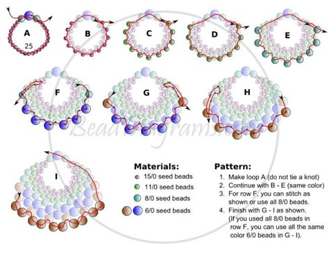 Seed Bead Tutorials, Earrings Tutorial, Motifs Perler, Beading Patterns Free, Seed Bead Patterns, Beading Techniques, Bead Weaving Patterns, Beaded Jewelry Tutorials, Seed Bead Tutorial