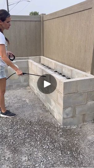 1.9K views · 14 reactions | I have no idea what I’m doing lol. #diyraisedgardenbeds #raisedgardenbed #raisedgardenbeds #gardenbed #diyplanter #concreteplanter #concretework #concreteproject #diyconcrete #ilovediy #diyp | Challengeyourself Brick Planter Boxes, Raised Beds Concrete, Besser Block Garden Bed, Raised Garden Beds Diy Concrete Blocks, Raised Bed Concrete Block, Raised Garden Beds Concrete Blocks, Brick Planter, Raised Garden Beds Diy, Concrete Projects