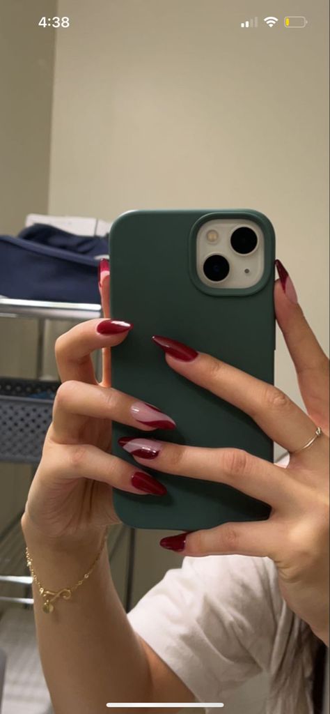 Maroon abstract nails in almond shape Burgundy Swirl Nail Designs, Red Abstract Nails Acrylic, Maroon Swirl Nails, Marron Nails Designs, Maroon Nail Ideas Burgundy, Almond Nails Maroon, Dark Red Almond Nails Designs, Dark Maroon Nails Design, Maroon Nail Designs Burgundy