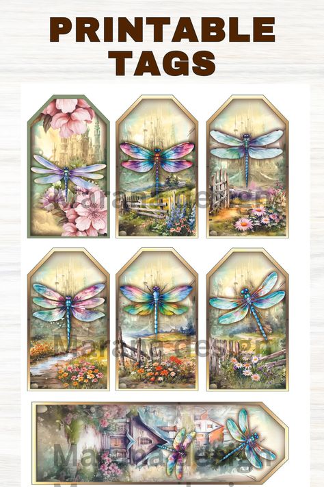 This Dragonflies Dreams Junk journal pages kit includes inside pages and beautiful ephemeras and tags! Vintage vibes with a vibrant touch! 49 Dragonflies, Bin Labels, Dragonfly Dreams, Journal Spreads, Junk Journal Pages, Junk Journaling, Organizing Bins, Dragonflies, Vintage Vibes