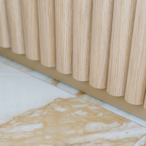 It's all about the details! @beaumont.tiles Calacatta marble flooring paired with @polytec Natural Oak Steccawood half round with brushed gold trim for a stand out reception desk. Photography by @joshuahoganphotography. @marina_cosmeticinjector Polytec Steccawood, Fluted Reception Desk, Round Reception Desk, Round Reception Desks, Desk Photography, Calacatta Marble Floor, Stone Reception Desk, Beaumont Tiles, Victoria Station