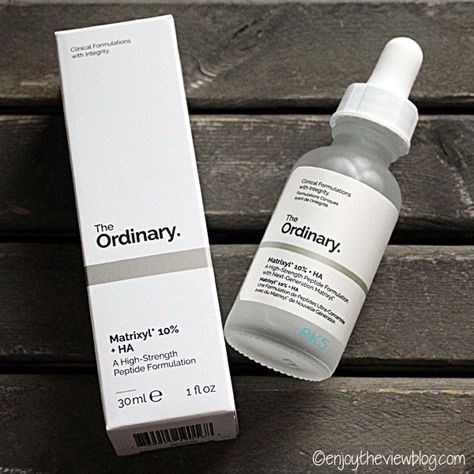 {enjoy the view}: Product Review: Matrixyl 10% + HA by The Ordinary Matrixyl The Ordinary, The Ordinary Matrixyl 10% + Ha, The Ordinary Matrixyl, The Ordinary Buffet, The Ordinary Skincare, Peptide Serum, Skincare Products Photography, Men Care, Shea Moisture Products