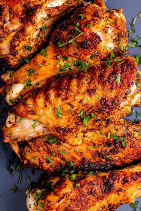 Turkey Wings Mustard Sauce For Chicken, Bake Turkey Wings Recipe, Honey Mustard Chicken Recipes, Smoked Turkey Wings, Baked Turkey Wings, Mustard Chicken Recipes, Chicken Shawarma Recipe, Easy Skillet Meals, Healthy Honey