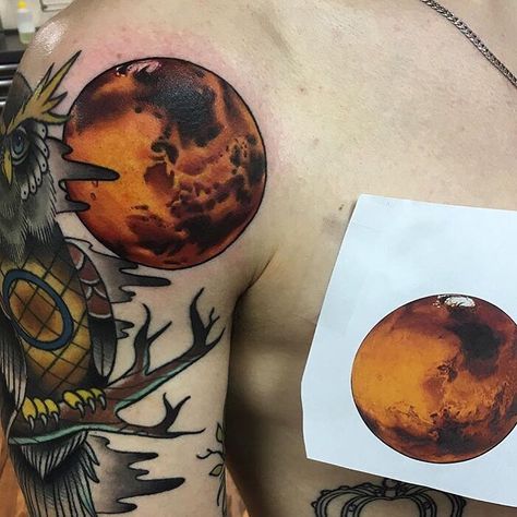 Sink Or Swim Tattoo, Mars Tattoo, Anubis Tattoo, Eye Of Providence, Aries Tattoo, Sink Or Swim, Mythology Tattoos, Inspirational Tattoos, Space Art