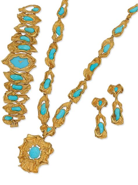 Jar Jewelry, Turquoise Jewellery, Pearl And Diamond Necklace, Gold Jewelry Sets, Jewelry Images, Gold Jewelry Fashion, The London, High Jewelry, Turquoise Jewelry