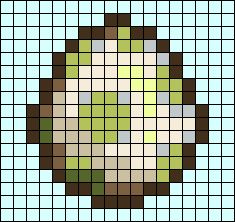 Stardew Valley Dinosaur Egg, Stardew Valley Crochet Tapestry, Stardew Valley Alpha Pattern, Stardew Valley Pixel Art Grid, Stardew Valley Pattern, Maximalist Room, Egg Game, Dinosaur Egg, Easy Perler Beads Ideas