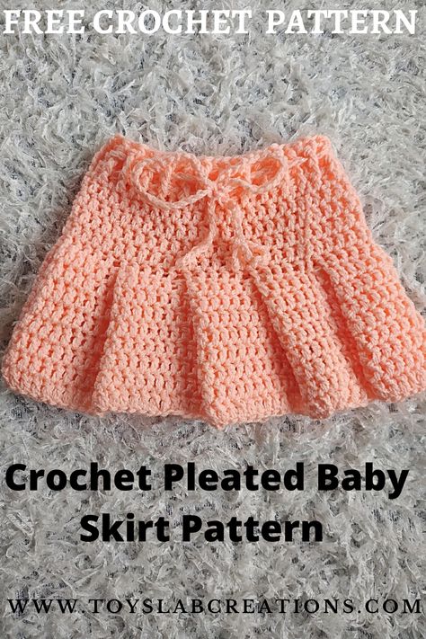 Crochet Pleated Skirt, Crochet Wrap Top Pattern, Crochet Baby Skirt, Crochet Baby Dress Free Pattern, Vestidos Bebe Crochet, Baby Bonnet Pattern, Skirt Pattern Free, Crochet Skirt Pattern, Crochet Box