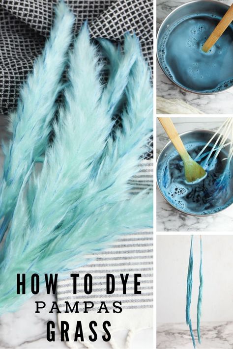 It’s so simple to dye your pampas grass in any shade you want. Follow these easy instructions to add a beautiful pop of color to your next floral arrangement. Grass Wreath, Colorful Arrangements, Grass Decor, Pampas Grass Decor, Pampas Gras, Paper Flower Wall, Deco Boheme, Flower Arrangements Diy, Dried Flower Arrangements