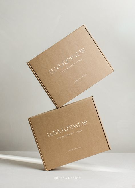 Minimal, Modern Branding & Mailer Design for a Safety Shoes Brand Scroll Stoppers, Business Card Fonts, Mailer Box Packaging, Mailer Design, Luxury Packaging Design, Creating A Portfolio, Wildflower Design, Gifts Wrapping Diy, Mailer Box