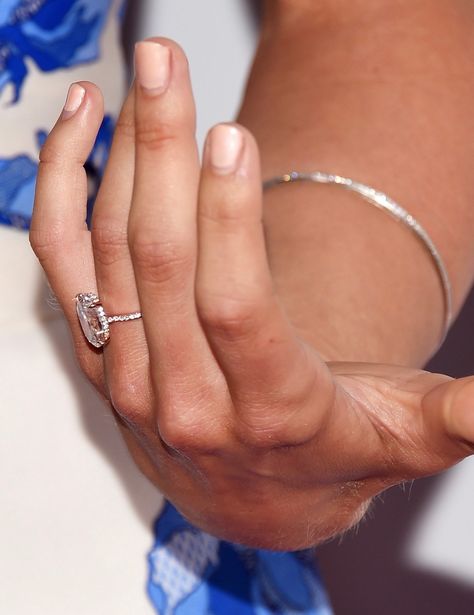 Side shot of the beautiful details on Julianne Hough’s engagement ring Jojo Fletcher Engagement Ring, Julianne Hough Engagement Ring, Pave Band Engagement Ring, Fine Engagement Rings, Ring Inspiration, Ring Inspo, Engagement Ring Inspiration, Rose Stem, Julianne Hough